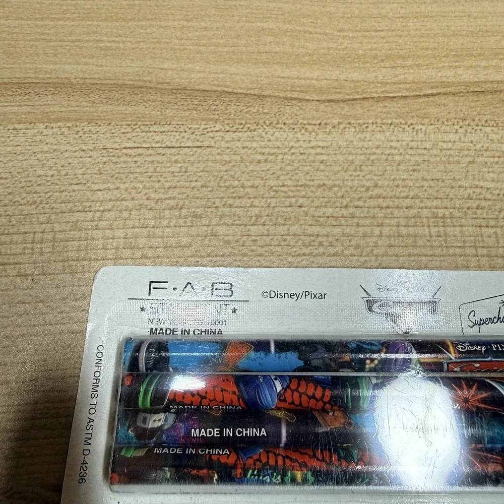 Cars Pencils No. 2 Supercharged‎ Disney Pixar Lightning McQueen 4-pack Set